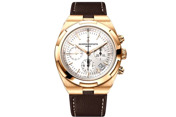 Vacheron Constantin - Overseas Chronograph - 550vv/000r - Rose Gold Brown Leather