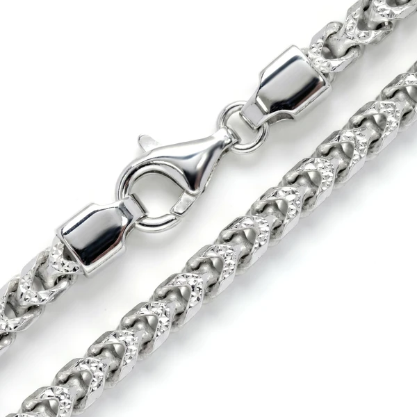 Sterling Silver Diamond-Cut Franco Chain