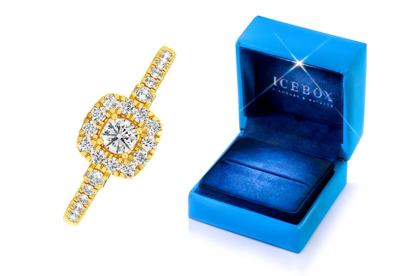 0.50ctw Single Band Double Layer - Diamond Engagement Ring - All Natural