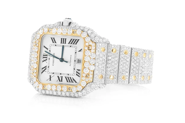 Cartier Santos De Cartier 40MM 18k 26.35ctw 