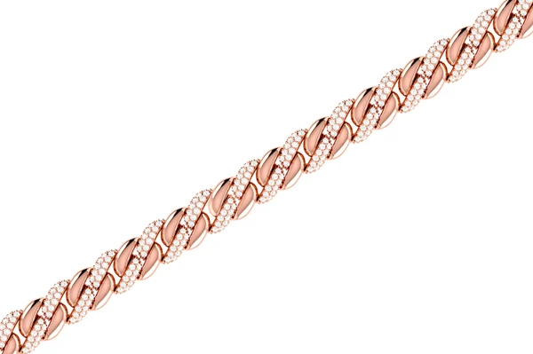 Miami Cuban Half Link Diamond Bracelet 14k Solid Gold 0.85ctw