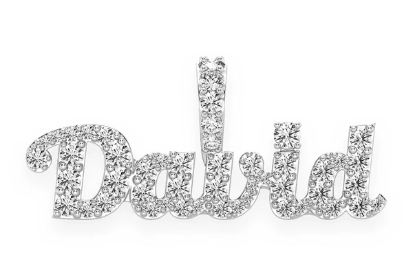 Custom Bold Script Letter Nameplate Pendant