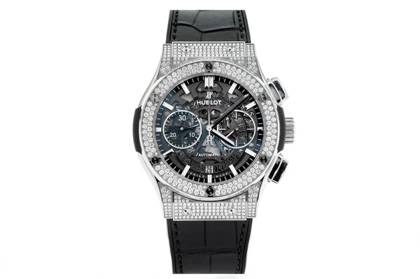 Hublot - Classic Fusion Aerofusion Titanium PavÃ© - 525.nx.0170.lr.1704 - Titanium (mb16)