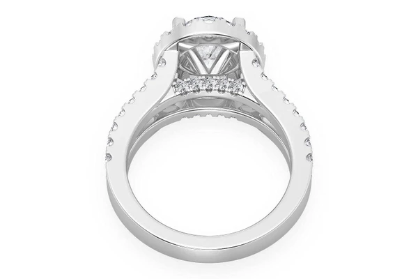 Sphinx - 2.00ct Oval Solitaire - Split Shank Halo - Diamond Engagement Ring - All Natural