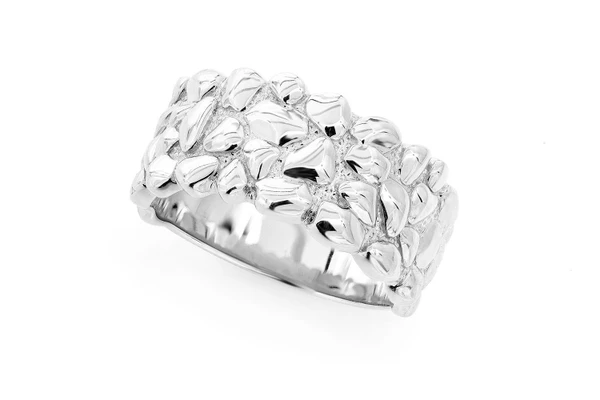 Nugget Band 14k Solid Gold