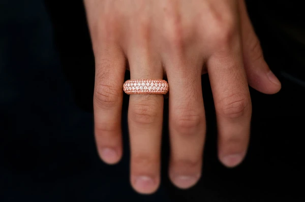 Bubbly Pave Round Diamond Band 14k Solid Gold 2.00ctw