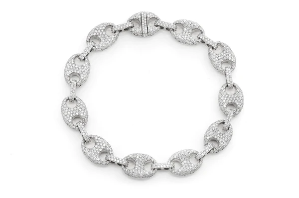10.5MM Mariner Link Bracelet 14k   7.00ctw