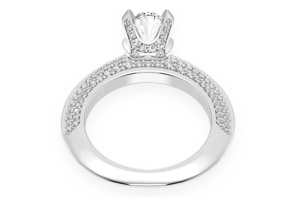 Kifey - 1.00ct Oval Solitaire - Knife Edge - Diamond Engagement Ring - All Natural
