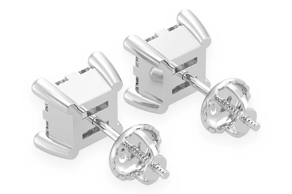 0.50ctw Quad Stud Diamond Earrings 14k Solid Gold 