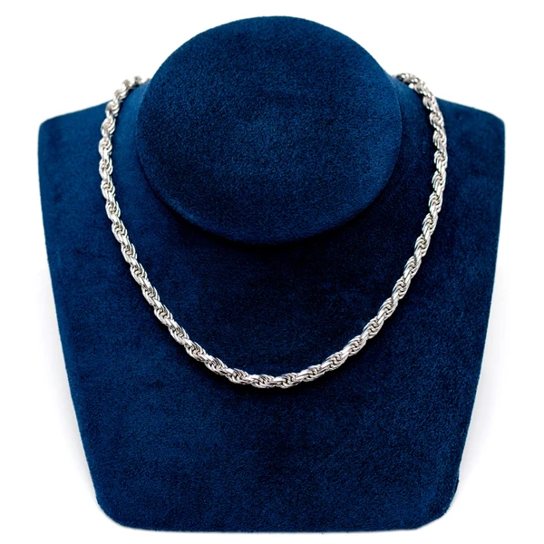 4MM Sterling Silver Rope Chain