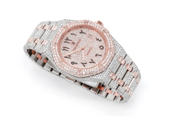 Audemars Piguet Royal Oak 18k Two-Tone - 26.01ctw Fully Iced Out