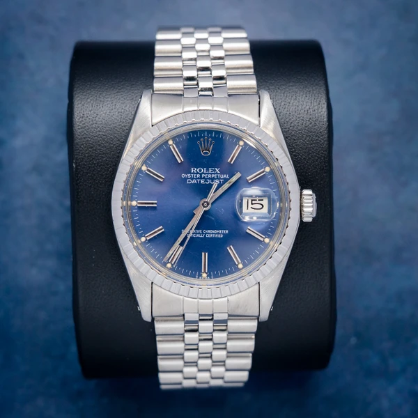 Rolex 36MM (16030) Datejust Steel - Blue Index Dial - Watch Only