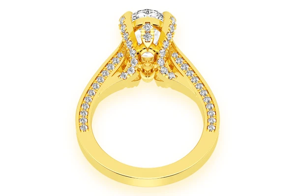 Chant - 3.00ct Oval - Diamond Engagement Ring - All Natural