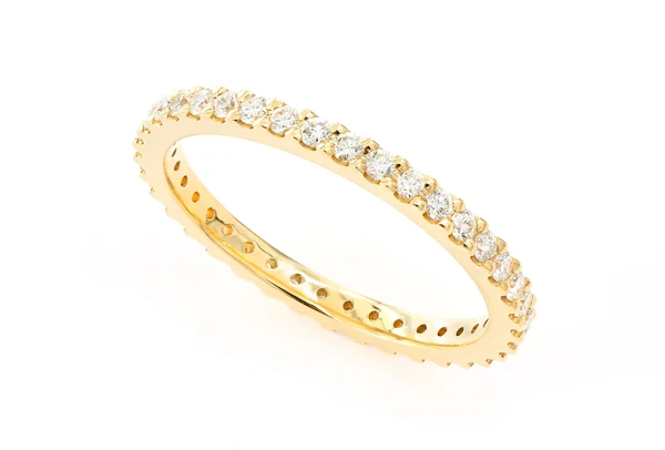 Eternity Diamond Band 14k Solid Gold 0.50ctw