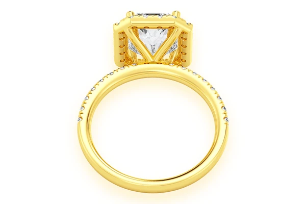 Thav - 2.00ct Emerald Solitaire - Halo - Engagement Ring - Natural Diamonds