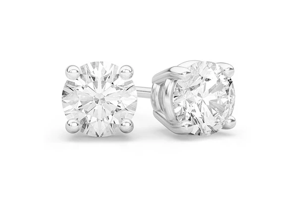 1.25ctw Solitaire Stud Diamond Earrings 14k Solid Gold