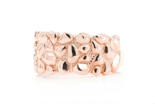 Nugget Band 14k Solid Gold