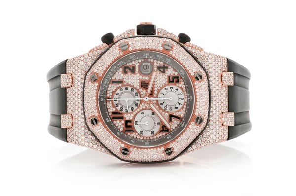 Audemars Piguet Royal Oak Offshore 42MM 18k Rose Gold - Fully Iced Out