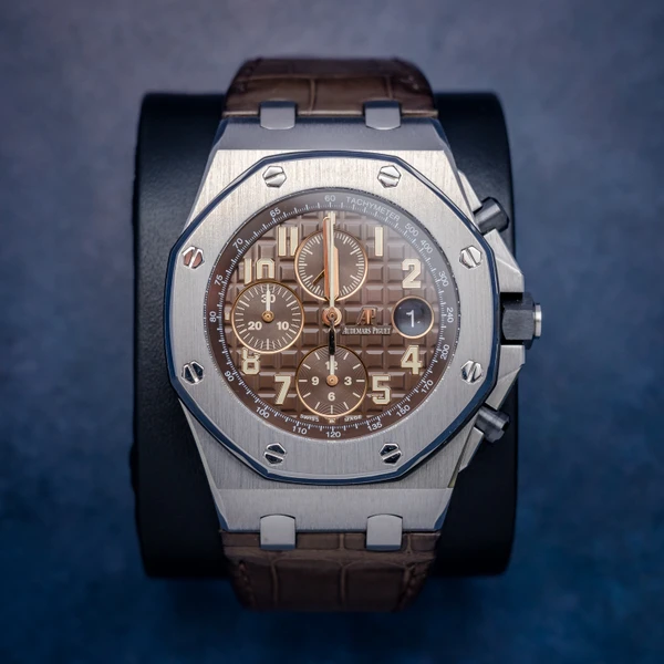 Audemars Piguet Royal Oak Offshore 42MM (26470st) - "havana" - Brown Leather - Ceramic - Watch & Box