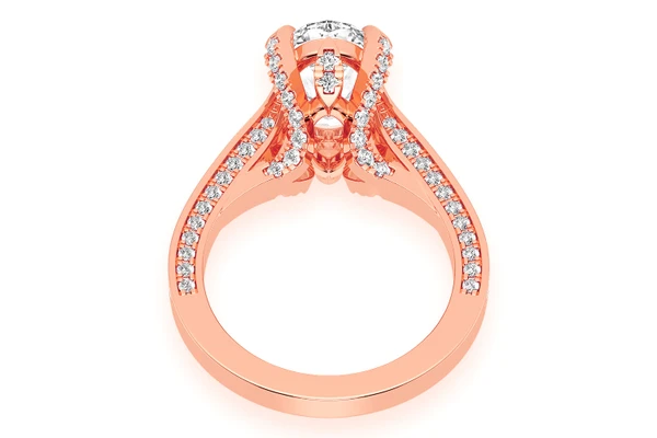 Chant - 3.00ct Oval - Diamond Engagement Ring - All Natural