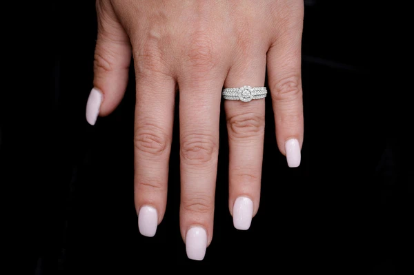 1.10ctw - Three Row Halo - Diamond Engagement Ring - All Natural