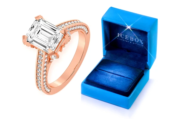 Chant - 2.00ct Emerald Cut Solitaire - Diamond Engagement Ring - All Natural