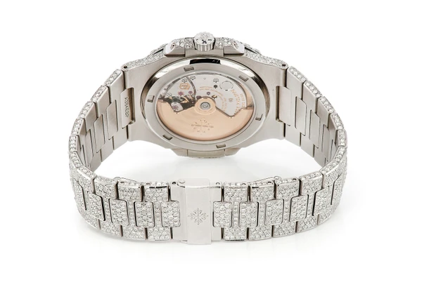 Patek Philippe Nautilus 40MM Steel (5711) - 24.80ctw Fully Iced Out