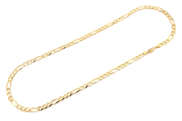 6MM Figaro Chain 14k Solid Gold 