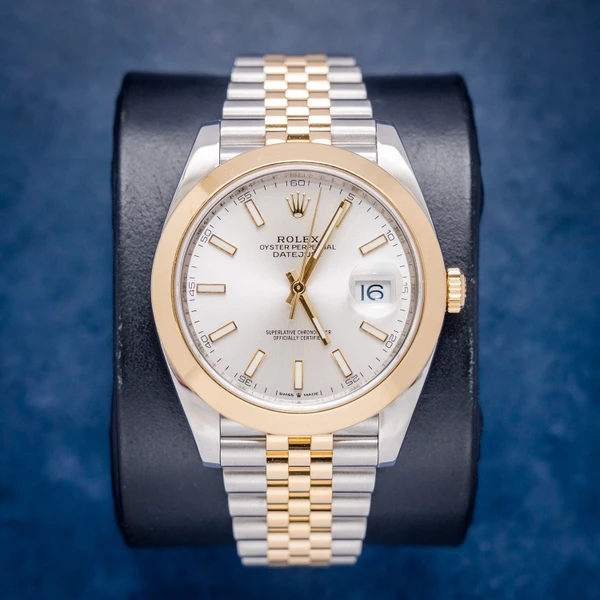 Rolex Datejust 41MM (126303) Steel & Yellow Gold - Jubilee Brac - Silver Index Dial - Watch & Box