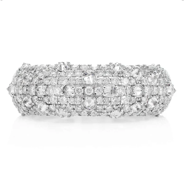 Diamond Spike Band Ring 14k Solid Gold 2.50ctw