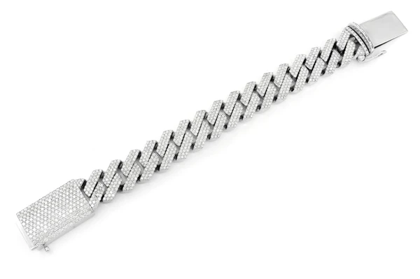 21MM Raised Prong Miami Cuban Diamond Bracelet 14k Solid Gold 27.25ctw