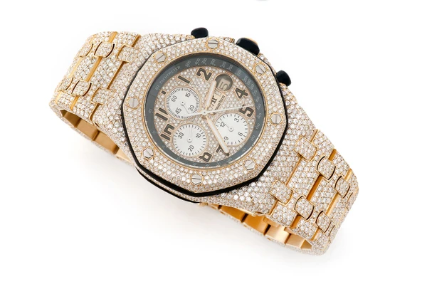 Audemars Piguet Royal Oak Offshore 18k Yellow Gold 42MM - Fully Iced Out