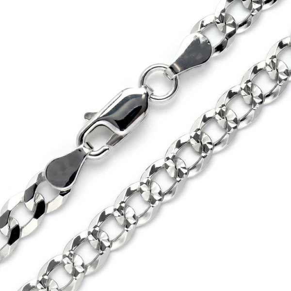 5MM Sterling Silver Flat Curb Chain