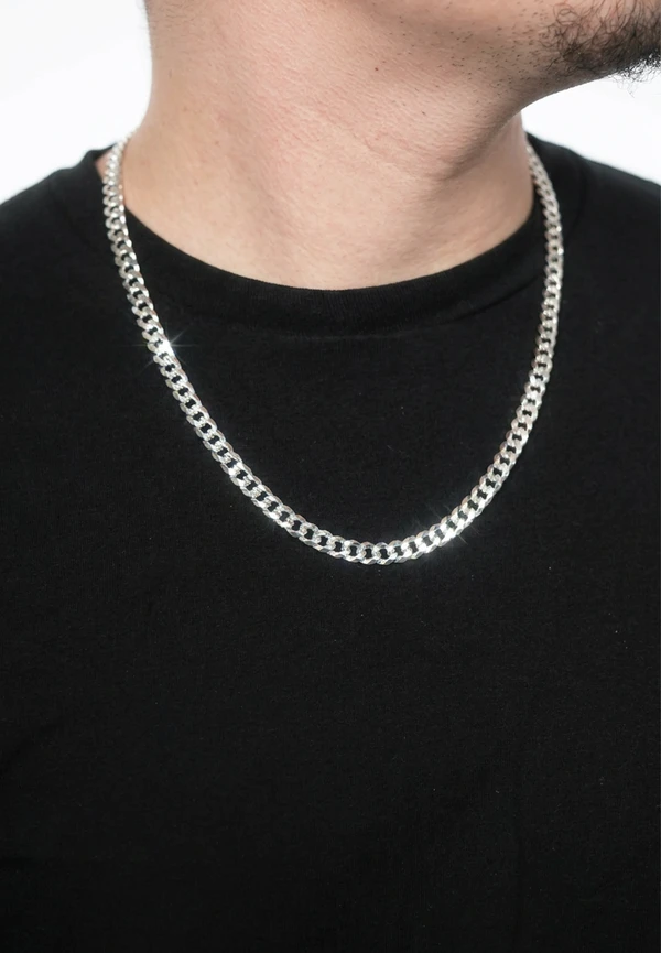 7.5MM Sterling Silver Flat Curb Chain