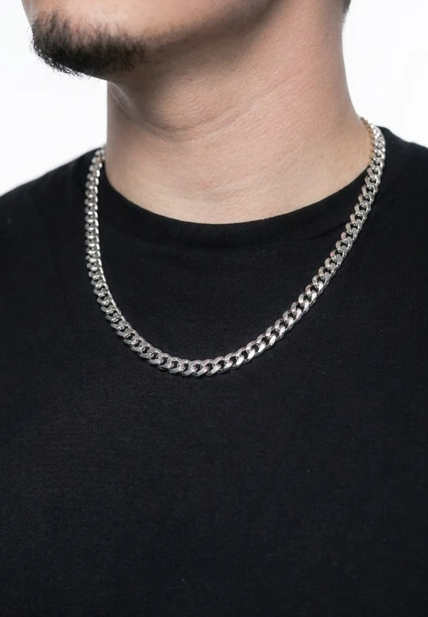 8.5MM Sterling Silver Cuban Chain