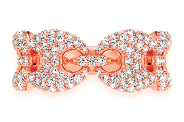 Mariner Link Diamond Ring 14k Solid Gold 2.00ctw