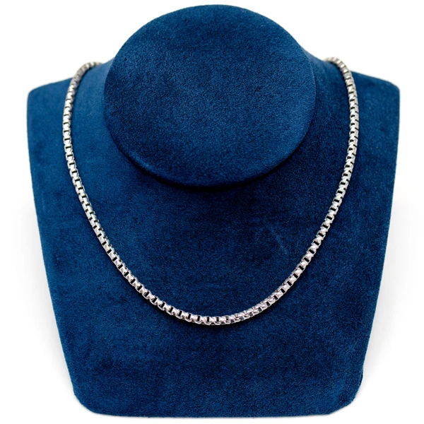 3MM Sterling Silver Diamond-Cut Box Chain