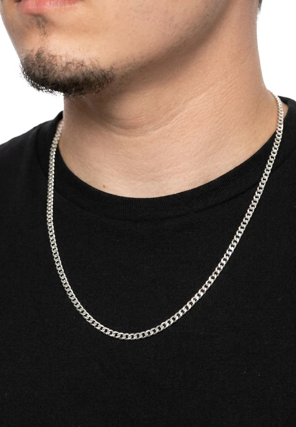 4MM Sterling Silver Flat Curb Chain