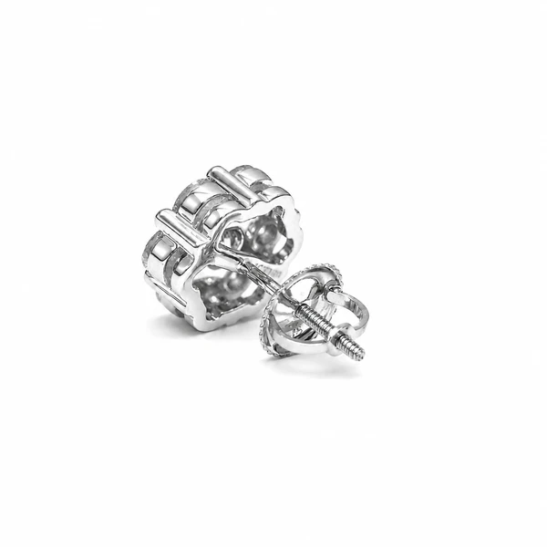 Flower Stud Earrings 14k   1.50ctw