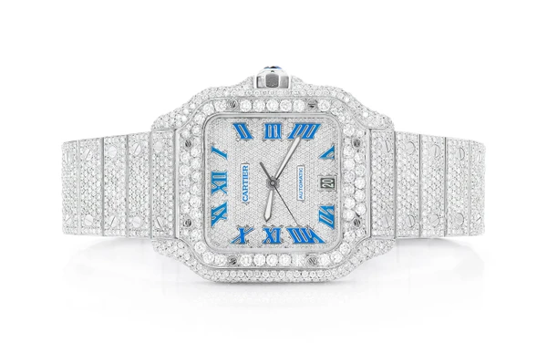 Icebox - Cartier Santos De Cartier Steel 40MM (4072) - 20.50