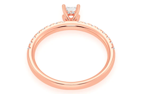 Thinn - .25ct Princess Cut - Diamond Engagement Ring - All Natural