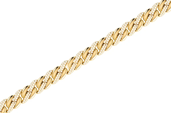 Miami Cuban Half Link Diamond Bracelet 14k Solid Gold 0.85ctw
