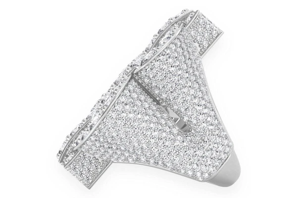 Super Dollar Diamond Ring 14k Solid Gold 9.25ctw