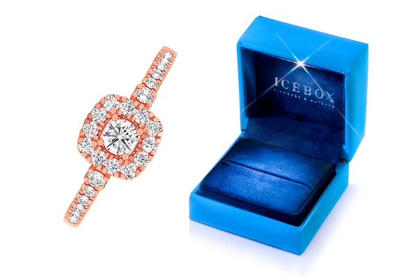 0.50ctw Single Band Double Layer - Diamond Engagement Ring - All Natural