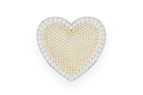 Bubbly Heart Signet Diamond Ring 14k Solid Gold 6.75ctw