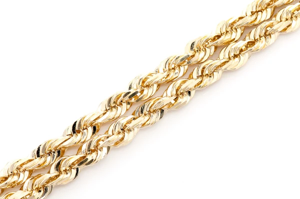 6MM Rope 14k Solid Gold Chain
