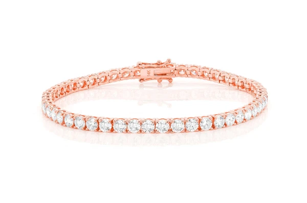 Icebox - 20pt Prong Set Diamond Tennis Bracelet 14k Solid