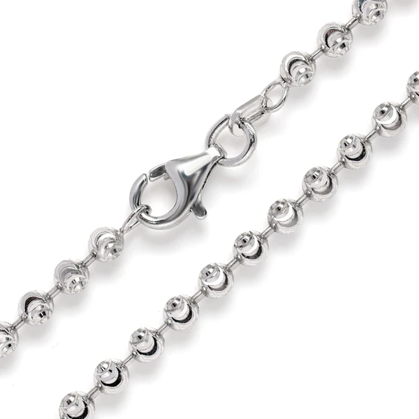 2.5MM Sterling Silver Mooncut Chain