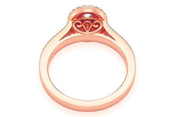 0.45ctw Oval - Diamond Engagement Ring - All Natural