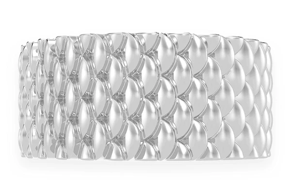 Dragon Scales Ring 14k Solid Gold